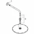 Верхний душ GROHE Rainshower Cosmopolitan 310, 8 л/мин, 1 режим, 380 мм, холодный рассвет матовый (26066GN0) Верхний душ GROHE Rainshower Cosmopolitan 310, 8 л/мин, 1 режим, 380 мм, холодный рассвет матовый (26066GN0)
