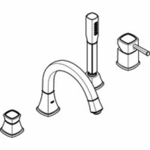 Смеситель для ванны GROHE Grandera на 4 отверстия, хром (19936000) Смеситель для ванны GROHE Grandera на 4 отверстия, хром (19936000)