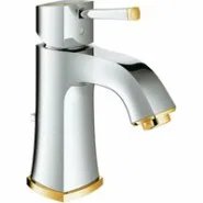 Смеситель для раковины GROHE Grandera с донным клапаном, хром/золото (23303IG0)