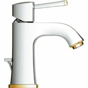 Смеситель для раковины GROHE Grandera с донным клапаном, хром/золото (23303IG0) Смеситель для раковины GROHE Grandera с донным клапаном, хром/золото (23303IG0)