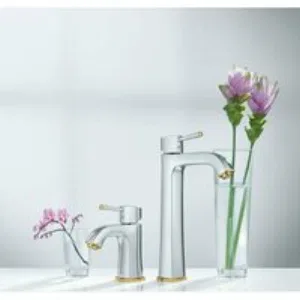 Смеситель для раковины GROHE Grandera с донным клапаном, хром/золото (23303IG0) Смеситель для раковины GROHE Grandera с донным клапаном, хром/золото (23303IG0)