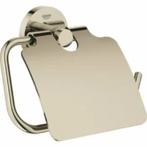 Держатель для туалетной бумаги с крышкой GROHE Essentials, никель глянец (40367BE1) Держатель для туалетной бумаги с крышкой GROHE Essentials, никель глянец (40367BE1)