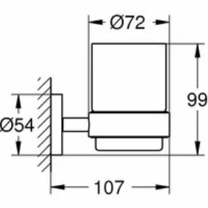 Держатель GROHE Essentials, никель матовый (40369EN1) Держатель GROHE Essentials, никель матовый (40369EN1)