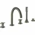 Смеситель для ванны GROHE Atrio двухвентильный, на 5 отверстий, на край ванны, темный графит матовый (19923AL3) Смеситель для ванны GROHE Atrio двухвентильный, на 5 отверстий, на край ванны, темный графит матовый (19923AL3)