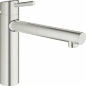 Смеситель для кухни GROHE Concetto с вытяжным изливом, суперсталь (31129DC1) Смеситель для кухни GROHE Concetto с вытяжным изливом, суперсталь (31129DC1)