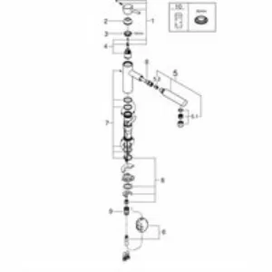 Смеситель для кухни GROHE Concetto с вытяжным изливом, суперсталь (31129DC1) Смеситель для кухни GROHE Concetto с вытяжным изливом, суперсталь (31129DC1)