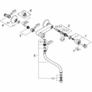 Смеситель для кухни GROHE Costa L, хром (31187001) Смеситель для кухни GROHE Costa L, хром (31187001)