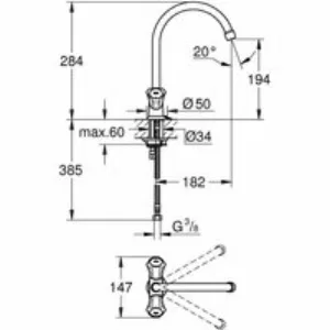 Смеситель для кухни GROHE Costa L, хром (31812001) Смеситель для кухни GROHE Costa L, хром (31812001)