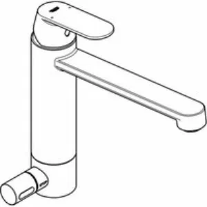Смеситель для кухни GROHE Eurosmart Cosmopolitan с запорным вентилем, хром (30195000) Смеситель для кухни GROHE Eurosmart Cosmopolitan с запорным вентилем, хром (30195000)