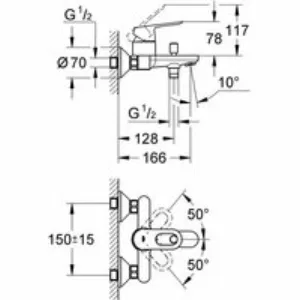 Готовый комплект для ванной комнаты GROHE Tempesta, хром (NB0049) Готовый комплект для ванной комнаты GROHE Tempesta, хром (NB0049)