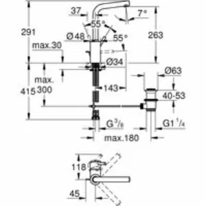 Смеситель для раковины GROHE Concetto, хром (23739002) Смеситель для раковины GROHE Concetto, хром (23739002)