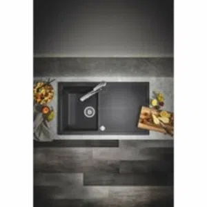 Мойка GROHE K400, 860 x 500 мм, черный гранит (31640AP0) Мойка GROHE K400, 860 x 500 мм, черный гранит (31640AP0)