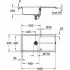 Мойка GROHE K400, 1000 x 500 мм, черный гранит (31641AP0) Мойка GROHE K400, 1000 x 500 мм, черный гранит (31641AP0)