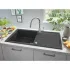 Мойка GROHE K400, 1000 x 500 мм, черный гранит (31641AP0) Мойка GROHE K400, 1000 x 500 мм, черный гранит (31641AP0)