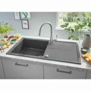 Мойка GROHE K400, 1000 x 500 мм, серый гранит (31641AT0) Мойка GROHE K400, 1000 x 500 мм, серый гранит (31641AT0)
