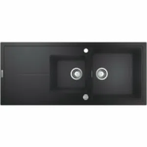 Мойка GROHE K400 с 1,5 чашей, черный гранит (31643AP0) Мойка GROHE K400 с 1,5 чашей, черный гранит (31643AP0)