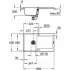 Мойка GROHE K500 с одной чашей, 860 x 500 мм, серый гранит (31644AT0) Мойка GROHE K500 с одной чашей, 860 x 500 мм, серый гранит (31644AT0)