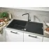 Мойка GROHE K500 с одной чашей, 1000 x 500 мм, черный гранит (31645AP0) Мойка GROHE K500 с одной чашей, 1000 x 500 мм, черный гранит (31645AP0)