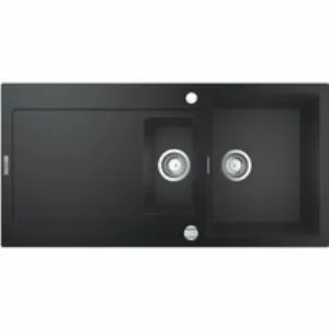 Мойка GROHE K500 с 1,5 чашей, 1000 x 500 мм, черный гранит (31646AP0) Мойка GROHE K500 с 1,5 чашей, 1000 x 500 мм, черный гранит (31646AP0)