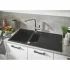 Мойка GROHE K500 с 1,5 чашей, 1000 x 500 мм, черный гранит (31646AP0) Мойка GROHE K500 с 1,5 чашей, 1000 x 500 мм, черный гранит (31646AP0)