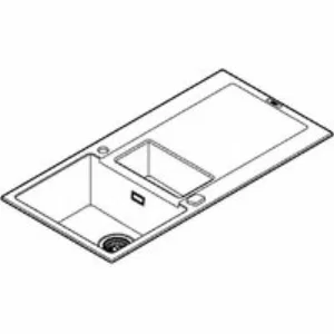 Мойка GROHE K500 с 1,5 чашей, 1000 x 500 мм, черный гранит (31646AP0) Мойка GROHE K500 с 1,5 чашей, 1000 x 500 мм, черный гранит (31646AP0)