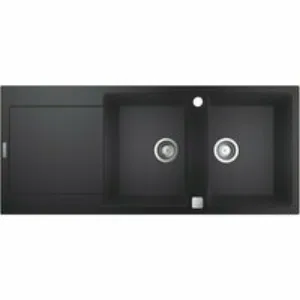 Мойка GROHE K500 с двумя чашами, 1160 x 500 мм, черный гранит (31647AP0) Мойка GROHE K500 с двумя чашами, 1160 x 500 мм, черный гранит (31647AP0)