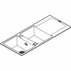 Мойка GROHE K500 с двумя чашами, 1160 x 500 мм, черный гранит (31647AP0) Мойка GROHE K500 с двумя чашами, 1160 x 500 мм, черный гранит (31647AP0)