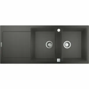 Мойка GROHE K500 с двумя чашами, 1160 x 500 мм, серый гранит (31647AT0) Мойка GROHE K500 с двумя чашами, 1160 x 500 мм, серый гранит (31647AT0)