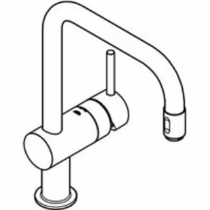 Смеситель для кухни GROHE Minta с вытяжным U-изливом, хром (32067000) Смеситель для кухни GROHE Minta с вытяжным U-изливом, хром (32067000)