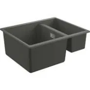 Мойка GROHE K500 с 1,5 чашей, 555 x 460 мм, серый гранит (31648AT0)