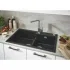 Мойка GROHE K500 с 2 чашами, 860 x 500 мм, черный гранит (31649AP0) Мойка GROHE K500 с 2 чашами, 860 x 500 мм, черный гранит (31649AP0)