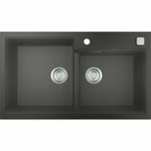 Мойка GROHE K500 с 2 чашами, 860 x 500 мм, серый гранит (31649AT0) Мойка GROHE K500 с 2 чашами, 860 x 500 мм, серый гранит (31649AT0)