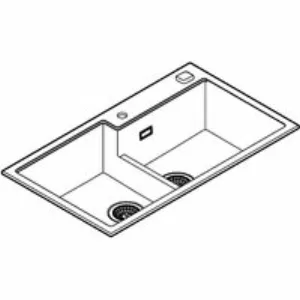 Мойка GROHE K500 с 2 чашами, 860 x 500 мм, серый гранит (31649AT0) Мойка GROHE K500 с 2 чашами, 860 x 500 мм, серый гранит (31649AT0)