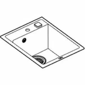 Мойка GROHE K700 с одной чашей, 400 x 500 мм, черный гранит (31650AP0) Мойка GROHE K700 с одной чашей, 400 x 500 мм, черный гранит (31650AP0)