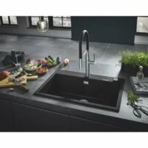 Мойка GROHE K700 с одной чашей, 780 x 510 мм, черный гранит (31652AP0) Мойка GROHE K700 с одной чашей, 780 x 510 мм, черный гранит (31652AP0)