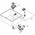 Мойка GROHE K700U с одной чашей, 457 x 406 мм, серый гранит (31653AT0) Мойка GROHE K700U с одной чашей, 457 x 406 мм, серый гранит (31653AT0)