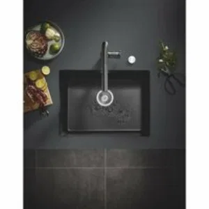 Мойка GROHE K700U с одной чашей, 610 x 460 мм, черный гранит (31655AP0) Мойка GROHE K700U с одной чашей, 610 x 460 мм, черный гранит (31655AP0)