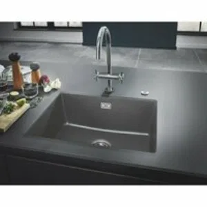 Мойка GROHE K700U с одной чашей, 610 x 460 мм, серый гранит (31655AT0) Мойка GROHE K700U с одной чашей, 610 x 460 мм, серый гранит (31655AT0)