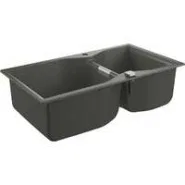 Мойка GROHE K700 с двумя чашами, 900 x 500 мм, серый гранит (31658AT0)