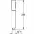 Ручной душ GROHE Sena Stick, 1 режим, темный графит глянцевый (26465A00) Ручной душ GROHE Sena Stick, 1 режим, темный графит глянцевый (26465A00)