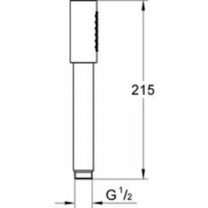 Ручной душ GROHE Sena Stick, 1 режим, никель матовый (26465EN0) Ручной душ GROHE Sena Stick, 1 режим, никель матовый (26465EN0)