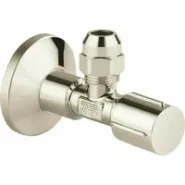 Угловой вентиль GROHE 1/2-3/8 для подключения смесителей, никель, глянец (22037BE0)