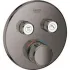 Внешняя часть термостата для душа GROHE Grohtherm SmartControl на 2 потребителя, темный графит глянец (29119A00) Внешняя часть термостата для душа GROHE Grohtherm SmartControl на 2 потребителя, темный графит глянец (29119A00)