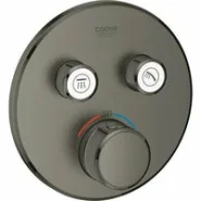 Внешняя часть термостата для душа GROHE Grohtherm SmartControl на 2 потребителя, темный графит матовый (29119AL0)