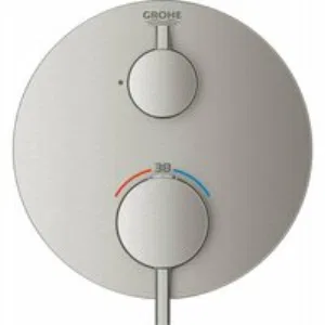 Внешняя часть термостата для душа GROHE Atrio на 2 потребителя, суперсталь (24134DC3) Внешняя часть термостата для душа GROHE Atrio на 2 потребителя, суперсталь (24134DC3)
