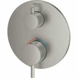 Внешняя часть термостата для душа GROHE Atrio на 2 потребителя, суперсталь (24134DC3) Внешняя часть термостата для душа GROHE Atrio на 2 потребителя, суперсталь (24134DC3)