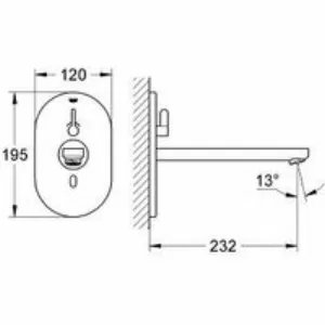 Внешняя часть смесителя для раковины GROHE Eurosmart Cosmopolitan E инфракрасный, хром (36376000) Внешняя часть смесителя для раковины GROHE Eurosmart Cosmopolitan E инфракрасный, хром (36376000)