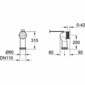 Выпуск для унитаза GROHE (39457000) Выпуск для унитаза GROHE (39457000)