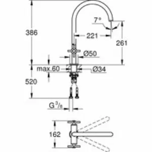 Смеситель для кухни GROHE Atrio, темный графит матовый (30362AL0) Смеситель для кухни GROHE Atrio, темный графит матовый (30362AL0)