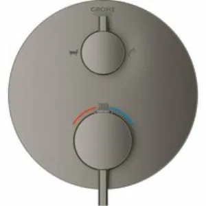 Внешняя часть термостата для ванны GROHE Atrio на 2 потребителя, темный графит матовый (24138AL3) Внешняя часть термостата для ванны GROHE Atrio на 2 потребителя, темный графит матовый (24138AL3)
